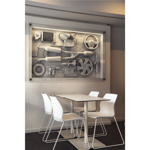 SLV GLENOS afdekking 200 voor lineair profiel 2713, 2 m, gesatineerd - Slv 214404 214351 552413 a1 h rgb - 20029148