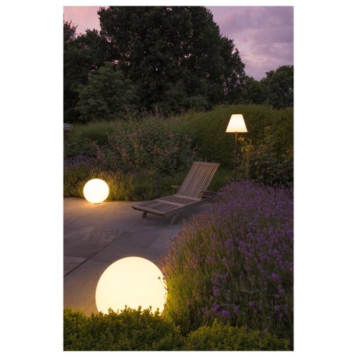 SLV staande buitenlamp rotoball floor &Oslash;50cm wit 227221 - Slv 227221 a5 h rgb - 11003107