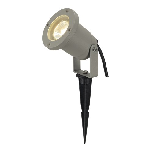 SLV NAUTILUS grondpin, zilvergrijs , GU10, max. 35W, incl. 1,5m kabel met  - Slv 227418 1 h rgb - 20029160