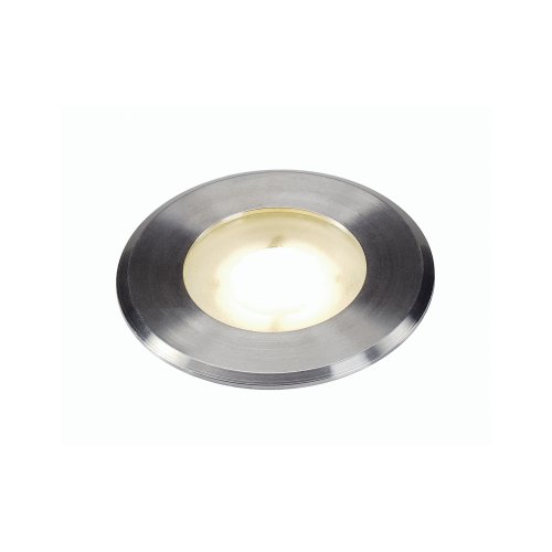 SLV DASAR FLAT 230V LED, inbouw grondspot, rond, 3,5W LED, warmwit, inox c - Slv 228412 3 h rgb - 20029176