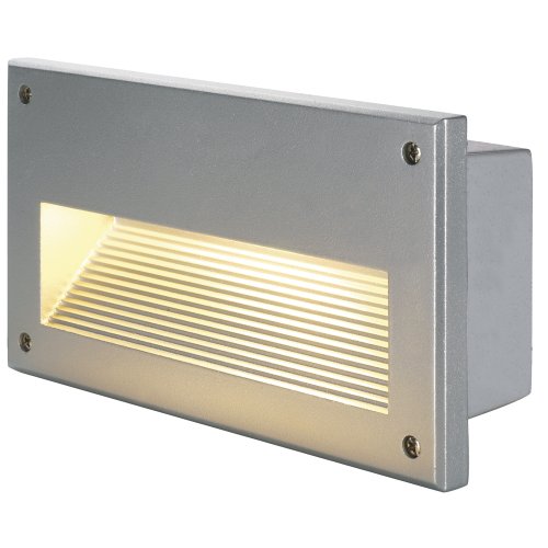 SLV BRICK DOWNUNDER E14, zilvergrijs, max 40W, IP44 - Slv 229062 1 h rgb - 20029204