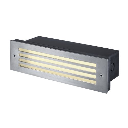 SLV BRICK MESH LED inox 316 wand inbouw armatuur, 4W LED, warmwit, IP54 - Slv 229110 1 h rgb - 20029213