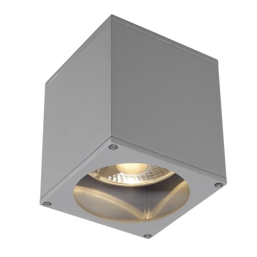 SLV BIG THEO plafond OUT, plafondarmatuur, vierkant, zilvergrijs, ES111, m - Slv 229554 1 h rgb - 20029242