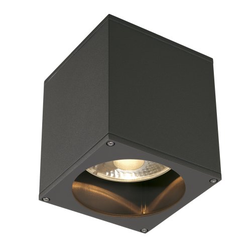 SLV BIG THEO plafond OUT, plafondarmatuur, vierkant, antraciet, ES111, max - Slv 229555 1 h rgb - 20029243