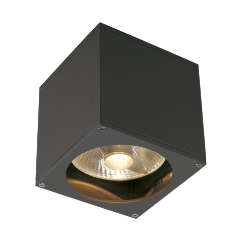 SLV BIG THEO WALL OUT, wandarmatuur, vierkant, antraciet, ES111, max. 75W - Slv 229565 1 h rgb - 20029245