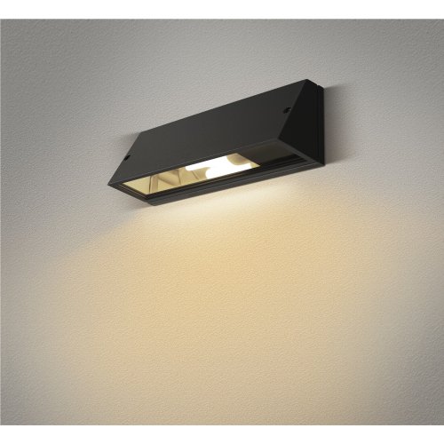 SLV PEMA SQUARE, wandarmatuur, zwart, E27, max. 15W - Slv 230030 ma1 rgb - 20029259