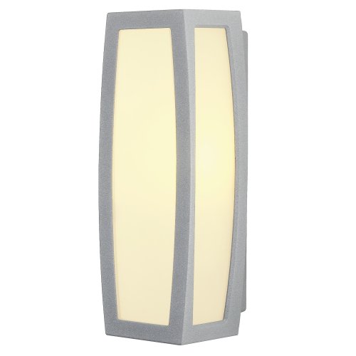 SLV MERIDIAN BOX, outdoor armatuur , zilvergrijs, E27, max. 25W - Slv 230044 1 h rgb - 20029261