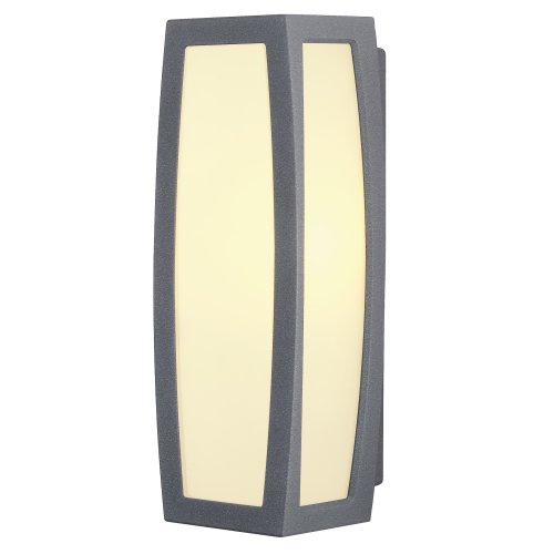 SLV meridian box outdoor wandlamp antraciet 20w met sensor - Slv 230085 1 h rgb - 11010693