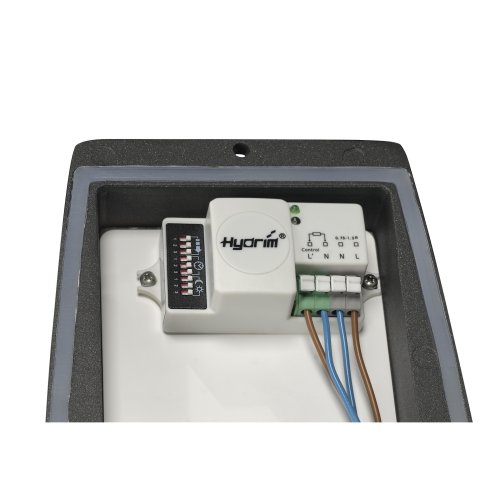 SLV meridian box outdoor wandlamp antraciet 20w met sensor - Slv 230085 d1 rgb - 11010693