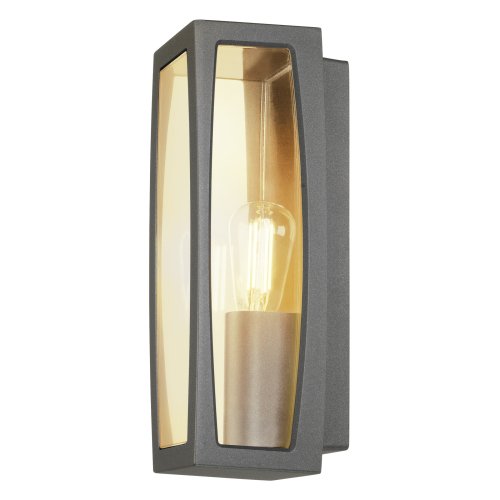 SLV meridian box outdoor wandlamp antraciet 25w - Slv 230655 3 rgb - 11010694