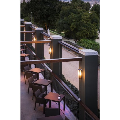 SLV meridian box outdoor wandlamp antraciet 25w - Slv 230655 a1 h rgb - 11010694
