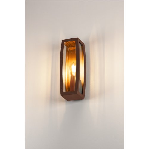 SLV MERIDIAN BOX 2 outdoor armatuur, roestkleur, E27, max. 25W, heldere ku - Slv 230657 ma1 rgb - 20029280