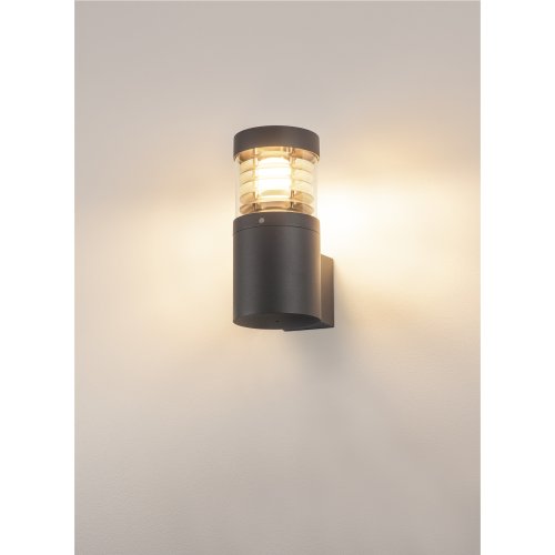 SLV F-POL WALL wandarmatuur, rond, antraciet E27, max. 20W - Slv 231585 ma1 rgb - 20029316