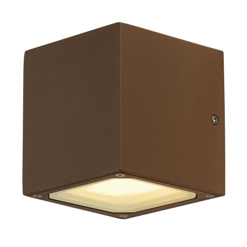 SLV SITRA CUBE, wandarmatuur, koper-roest, GX53, max. 9w - Slv 232537 1 h rgb - 20029357