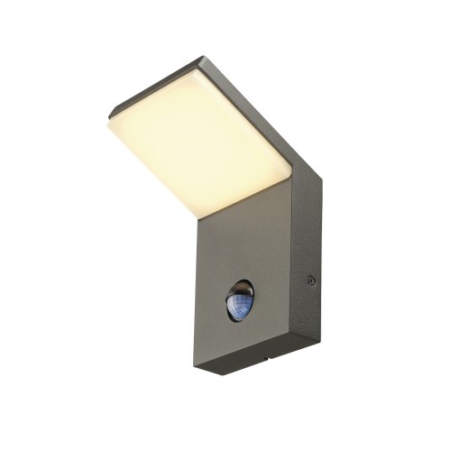 SLV ordi antraciet 1xled 3000k met bewegingssensor - Slv 232915 1 h rgb - 8824039