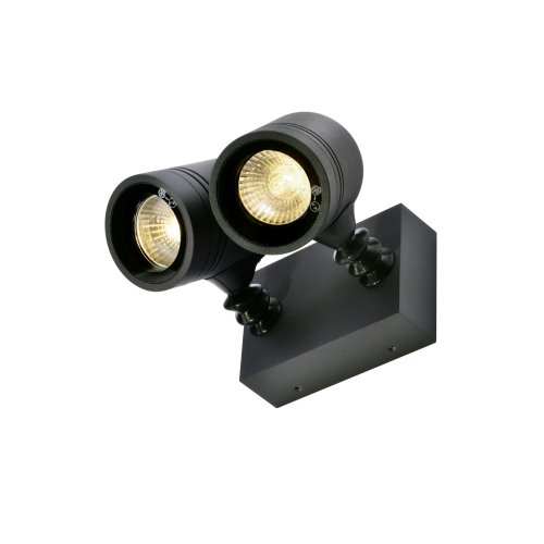 SLV myra wandarmatuur 2 spots 2xgu10 antraciet 233095 - Slv 233095 2 rgb - 11003403