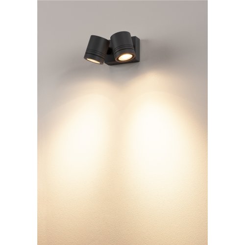 SLV myra wandarmatuur 2 spots 2xgu10 antraciet 233095 - Slv 233095 ma1 rgb - 11003403
