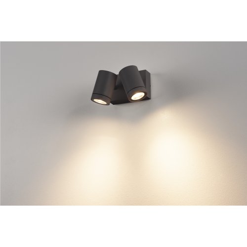 SLV HELIA wandlamp, zand-antraciet , 2x8W led, 3000 k - Slv 233255 ma1 rgb - 20029375