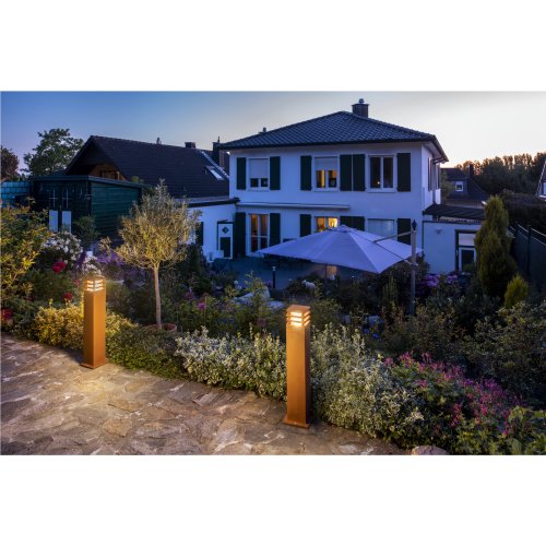 SLV RUSTY 70 LED SQUARE, outdoor armatuur, corten staal, LED 3000K, IP55 - Slv 233437 a1 h rgb - 20029380