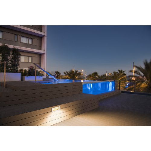 SLV BRICK, outdoor wandinbouwarmatuur, led, 3000 K, roestvrij staal, 230 V - Slv 233660 233661 a1 h rgb - 20029399
