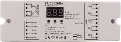 INTEGRA Controller DMX naar PWM mono/CCT/RGB(W) 4x8A - Sr 2102bea - 11010081