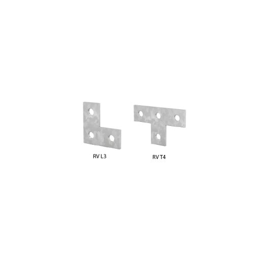 FLAMCO constructieplaat montagerail 83507 - Strut rv flat rail connectors collection p - 11003357