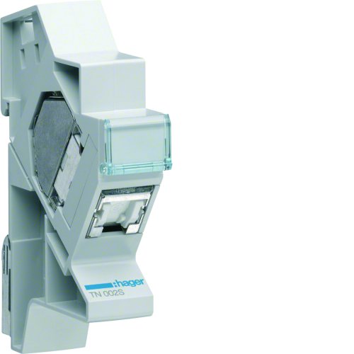 HAGER patchmodule 1x rj45 cat6 stp TN002S - Tn002s - 8411700