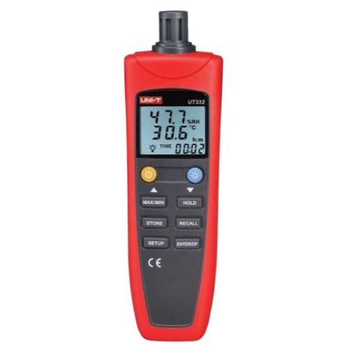 UNI-T Digitale Thermo/Hygrometer, -20 - 60&deg;C,  0% - 100%RH met data Logging - Ut332 - 20037389