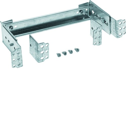 HAGER dinrail met verdiepsbeugels 250mm UZ01B3 - Uz01b3 - 11006674