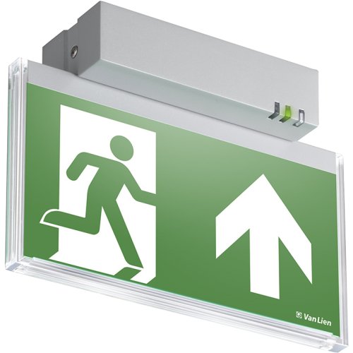 ABB VanLien Decentraal 2 watt, continu opbouw led armatuur 22 meter, kleur alumini - Vanlien 1179 - 20128134