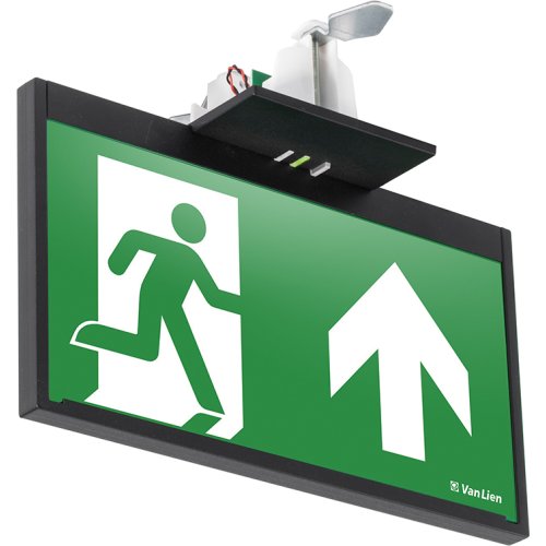 ABB VanLien Decentraal 2 watt, continu inbouw led armatuur 22 meter, kleur zwart + - Vanlien 1453 - 20128155