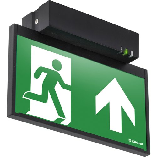 ABB VanLien Decentraal 2 watt, zwart continu opbouw 22 meter led armatuur met auto - Vanlien evago dop 22 zwart 1445 - 20128075