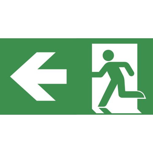 ABB VanLien Pictogramfolie voor de serie Serenga, aanduiding voor vluchtroute link - Vanlien pictogram iso nul 7161 - 20128186