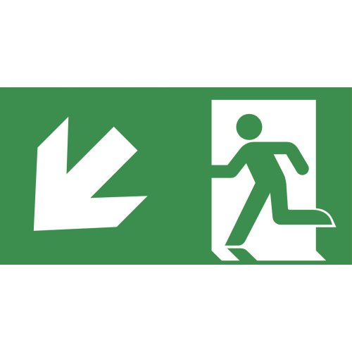 ABB VanLien Pictogramplaat zichtafstand 22 meter voor de Evago serie, aanduiding v - Vanlien pictogram iso nulb 7163 - 20128255