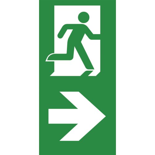 ABB VanLien Pictogramplaat zichtafstand 22 meter voor de Evago serie verticale aan - Vanlien pictogram iso nurv 7193 - 20128259