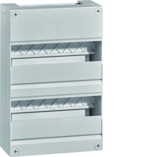 HAGER vision groepenkast leeg 2x12 modulen VKG22Z - Vkg22z - 11005209