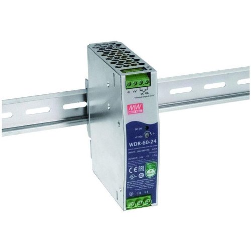 MEANWELL voeding 2,5a 60w 24vdc wdr-60-24 - Wdr 60 24 - 9988795